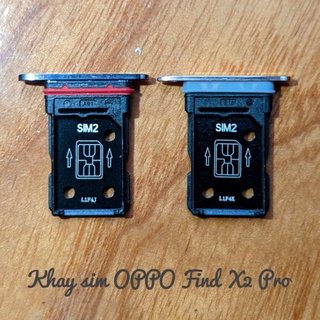 Khay sim kép OPPO Find X2 / Find X2 Pro màu đen/xám/xanh/cam