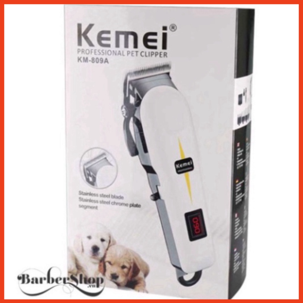 Tông Đơ Cắt Tóc Không Dây Chuyên Nghiệp Kemei 809A - Máy Hớt Tóc Pro Salon