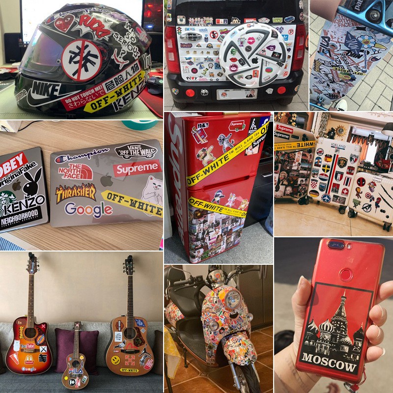 Sticker trang trí FREESHIP Bộ 50 miếng stickers hoạt hình trang trí vở viết, điện thoại, laptop cực cute