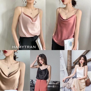 Áo hai dây lụa ngực đổ