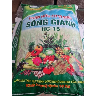 Phấn bón hữu cơ vi sinh Sông Gianh bao 10kg