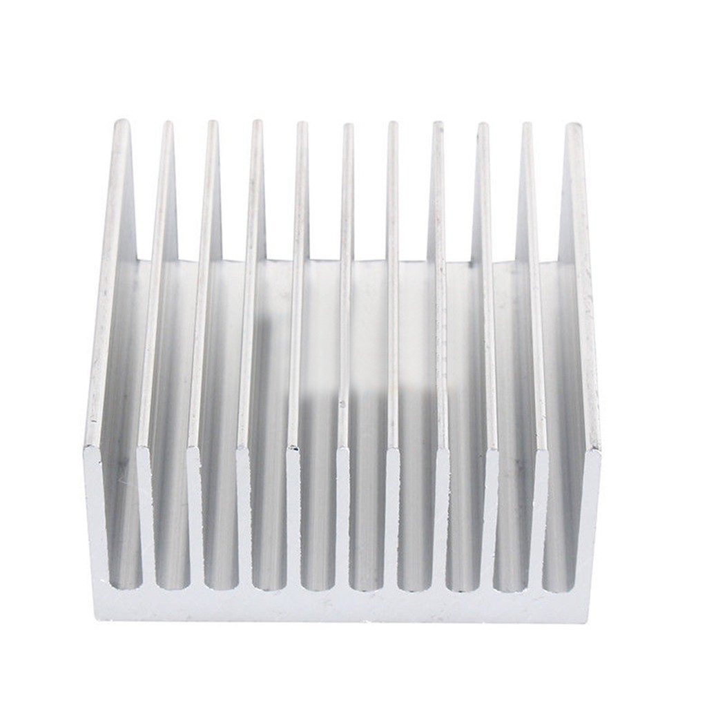 1 Bộ Tản Nhiệt 11 Răng Màu Trắng Bằng Nhôm Kích Thước 40mm * 40mm * 20mm