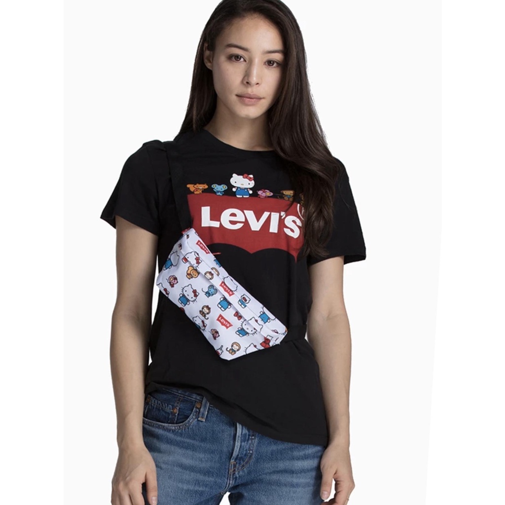 Levis Túi Đeo Chéo Hình Hello Kitty Xinh Xắn Cho Nữ