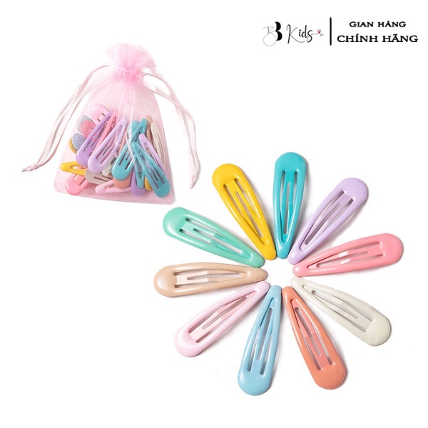 Sét Kẹp Tóc 7 Màu BB Kids 30 Chi Tiết