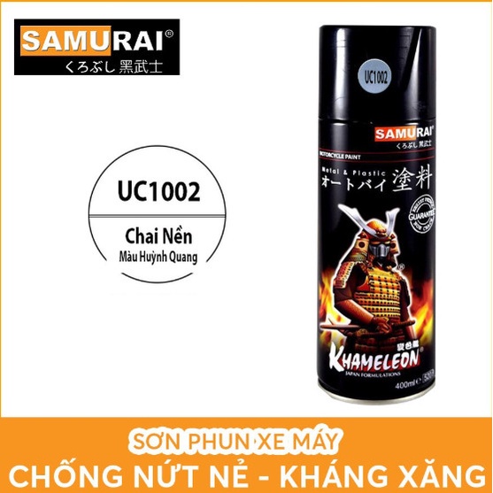 Sơn Samurai, sơn xịt xe máy màu, Nền Trắng Huỳnh Quang UC1002