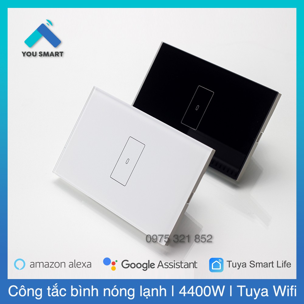 [Hẹn Giờ Bình Nóng Lạnh] Công Tắc Bình Nóng Lạnh Thông Minh Tuya 20A Công Suất Cao 4400W - Đo Điện Năng Tiêu Thụ