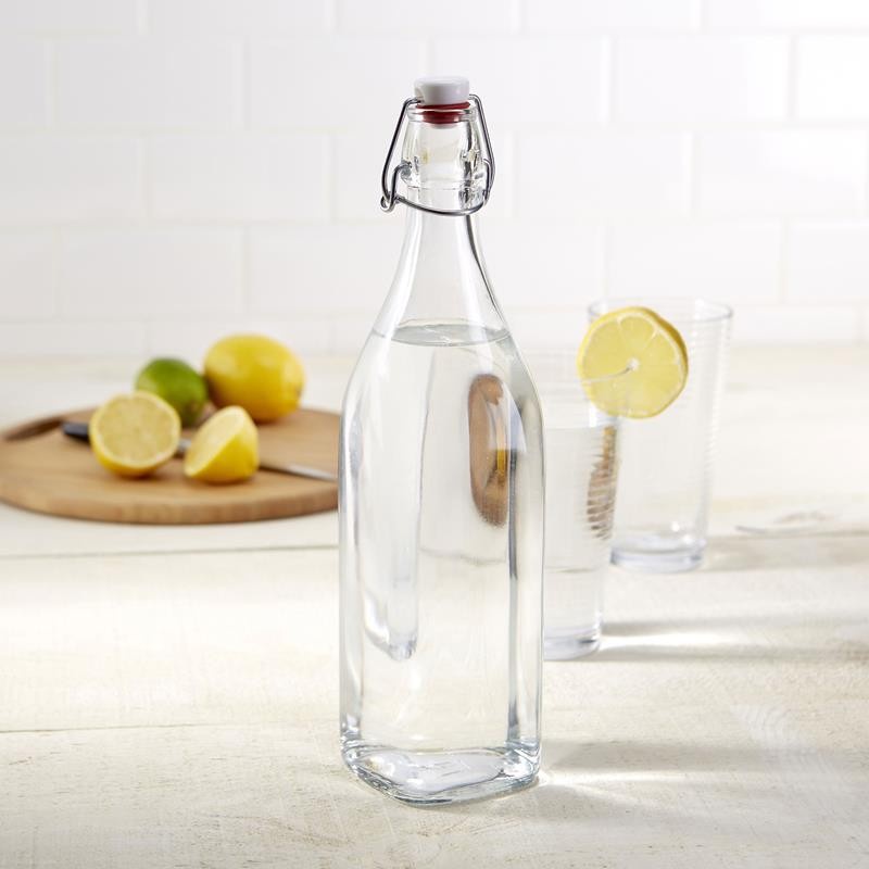 💐Chai thuỷ tinh dáng tròn có nắp gài 500ml- 1000ml 💐- Lên men F2 Kombucha, làm nước có gas