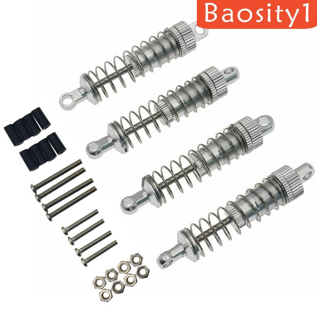 Set 4 Bộ Giảm Xóc Trước Sau 65mm Bằng Nhôm Cho RC 1 / 16 WPL C14 / C24 / C34 / C34KM / C44KM MN90 / MN91 / MN45 / MN99 / MN99S / MN40