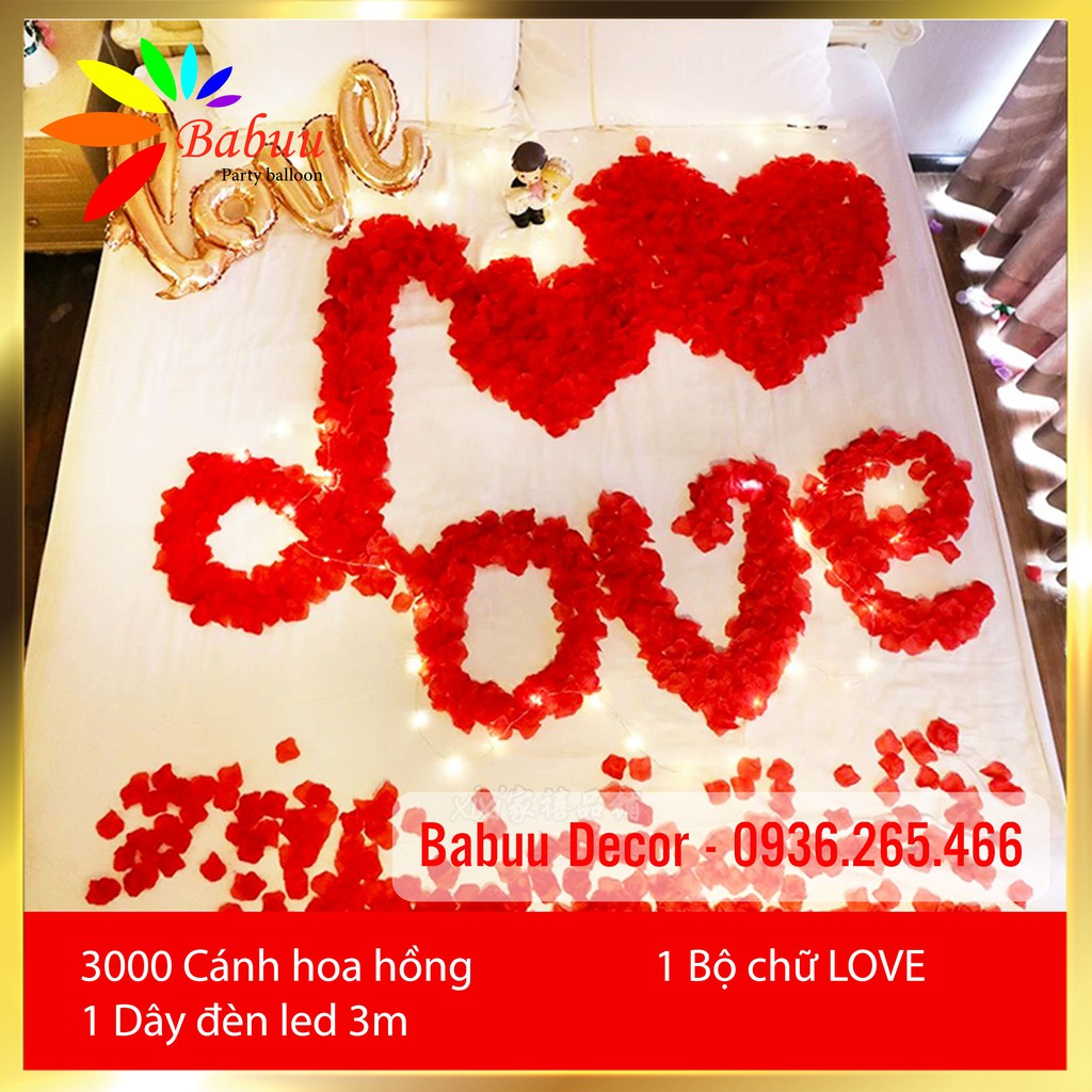 Set trang trí giường cưới độc đáo