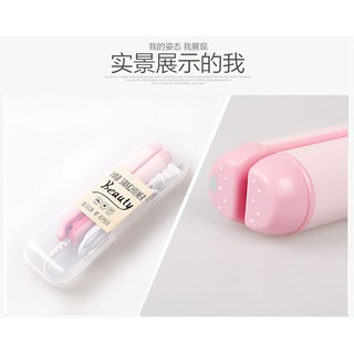 Máy Làm Tóc Mini Chính Hãng Kemier 2in1( Uốn Xoăn+ Duỗi )
