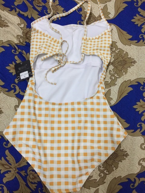 Hàng order - Bikini caro liền 1 mảnh hở lưng - [CÓ ẢNH THẬT Ở CUỐI] | BigBuy360 - bigbuy360.vn