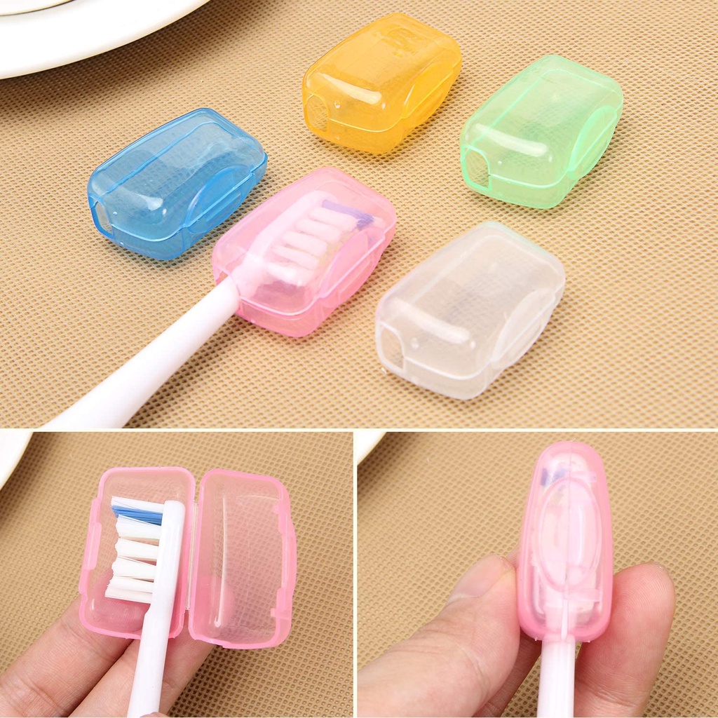 Set 5 nắp bảo vệ đầu bàn chải đánh răng tiện dụng khi đi du lịch