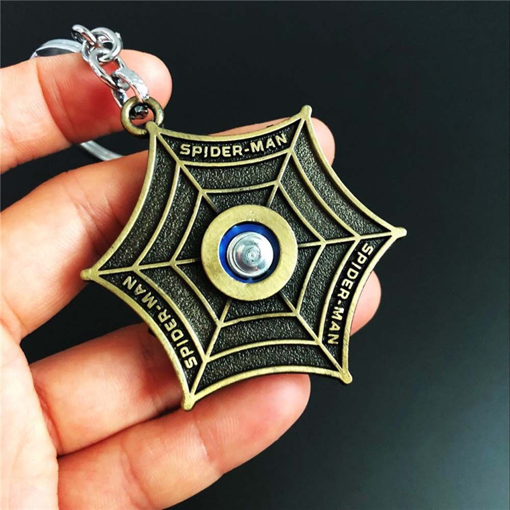 Móc khóa có thể xoay họa tiết Avengers Spiderman thời trang