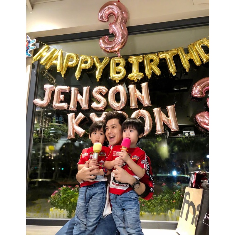 Set 13 Bong Bóng Chữ Happy Birthday Trang Trí Tiệc