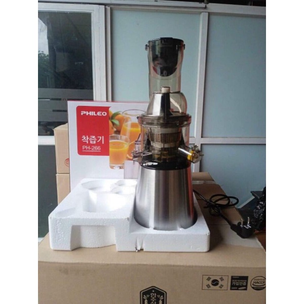 Máy ép chậm PhiLeo thương hiệu Hàn Quốc, ép kiệt rau và quả