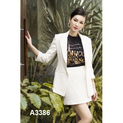 Bộ áo vest trắng váy công sở 3386
