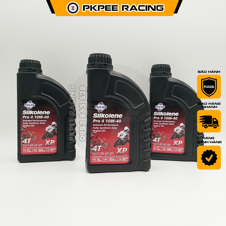 Nhớt Tổng Hợp Fuchs Silkolene Pro 4t 10w40 1 Lít Chính Hãng – Giúp Động Cơ Chạy Mượt - PKPEE