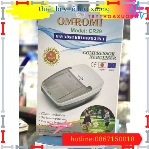 [HÀNG CHÍNH HÃNG BẢO HÀNH 5 NĂM] Máy Xông Mũi Họng Nhật Bản OMROMI CR-29