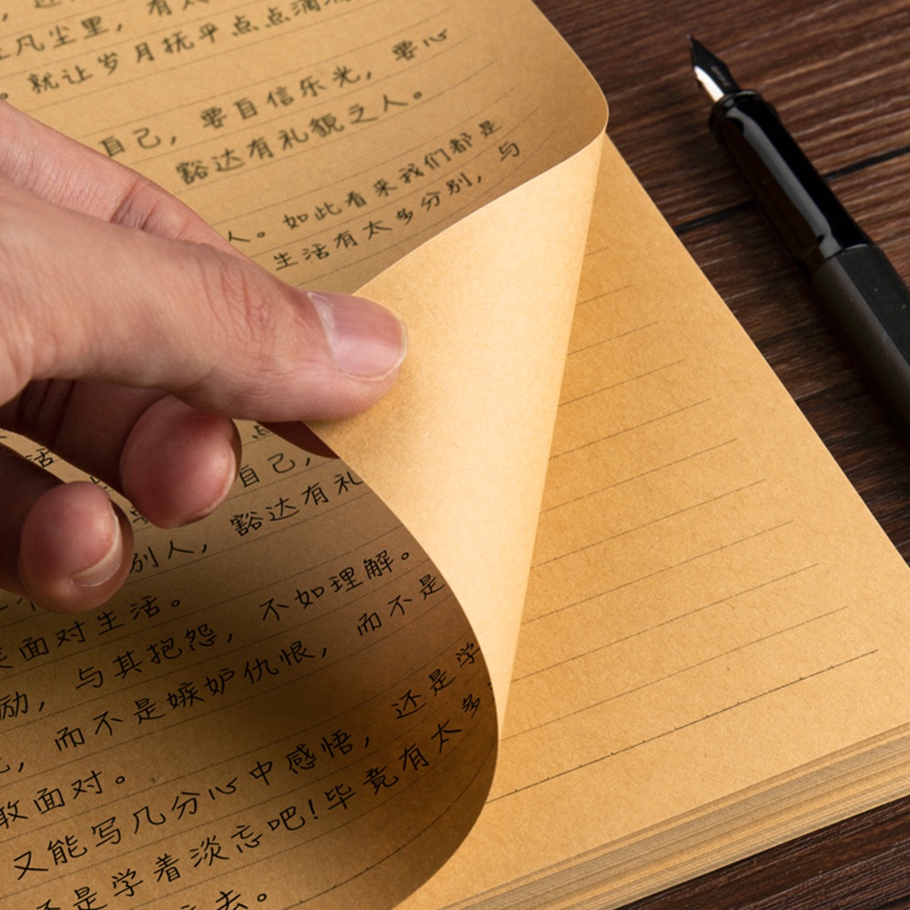 Set 50 Tờ Giấy Ghi Chú Khổ A4 / B5 / A5 Phong Cách Vintage