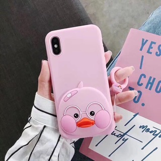Ốp vịt kèm móc tay siêu cute