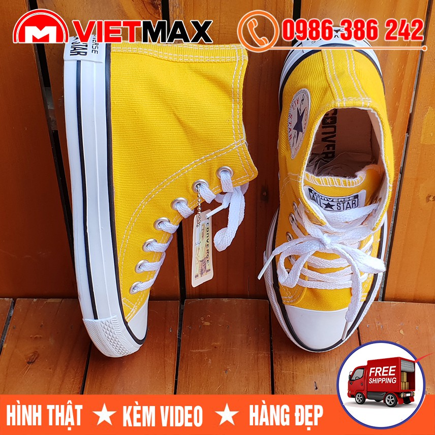 ⚡[FREE SHIP 99K] Giày Thể Thao CV Classic Vàng Cao Nam Nữ