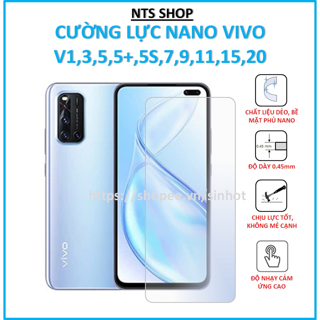 Dán cường lực dẻo bảo vệ màn hình VIVO V1,3,5,5+,5S,7,9,11,15,20,20SE