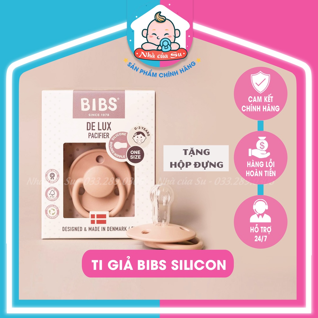 Ti giả BIBS Delux Silicon tặng kèm hộp đựng Nhà của Su