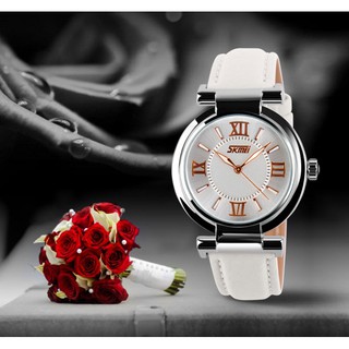 Đồng Hồ Nữ Skmei 9075 Dây Da (Chỉ Còn Đen)