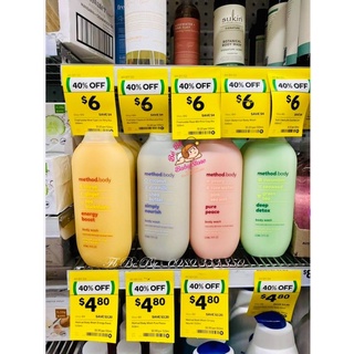 Sữa tắm method body úc 535ml -