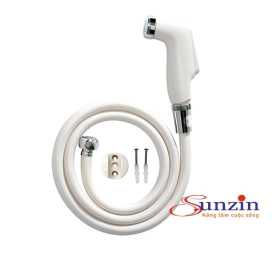 Bộ vòi xịt vệ sinh Sunzin, dây nhựa mềm