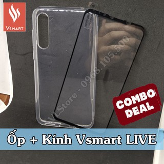 COMBO Ốp lưng & Cường lực Vsmart Live Full màn hình - Mua 1 được 2