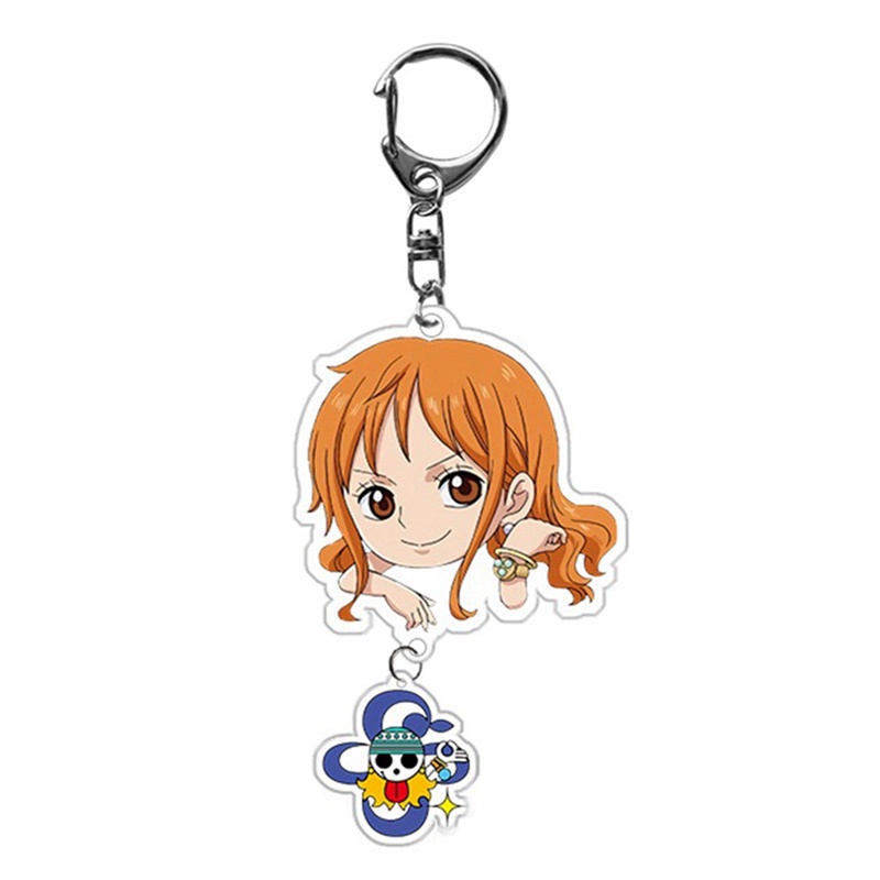 Móc Khóa Hình Nhân Vật Luffy Zoro Sanji Phim Hoạt Hình One Piece