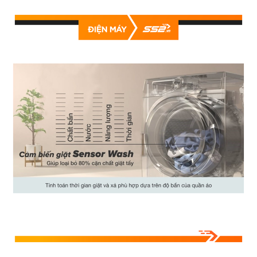 Máy giặt Electrolux Inverter 10 kg EWF1042Q7WB - Hàng Chính Hãng