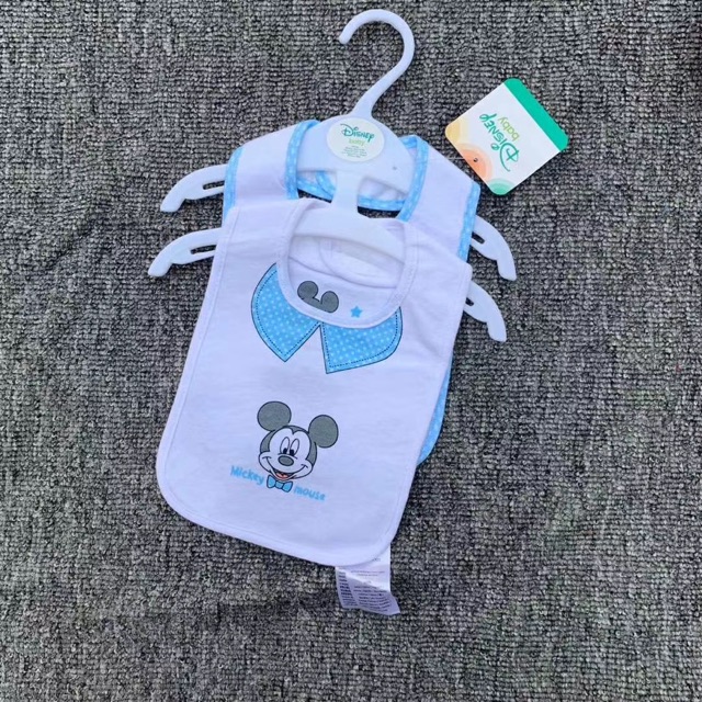 Set 2 yếm ăn dặm Mickey Disney