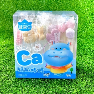 Kẹo mút Cho Bé Sữa Calci Hình Hà Mã 112g