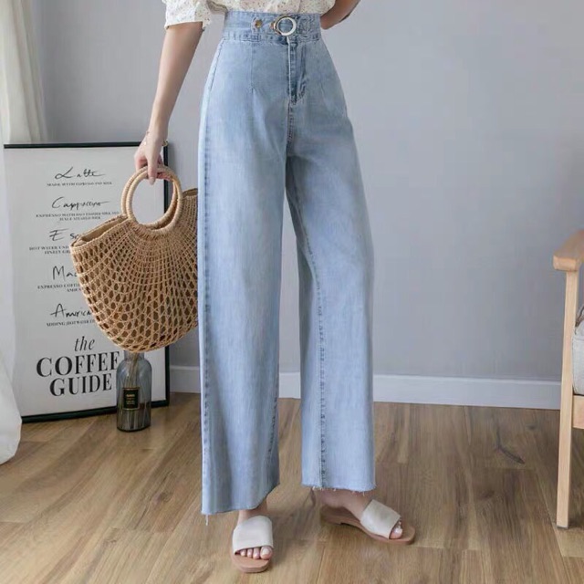 [ Mã FAGREEN55 giảm 10% tối đa 30K đơn 99K] Quần culottes jean mẫu mới ( hình thật )