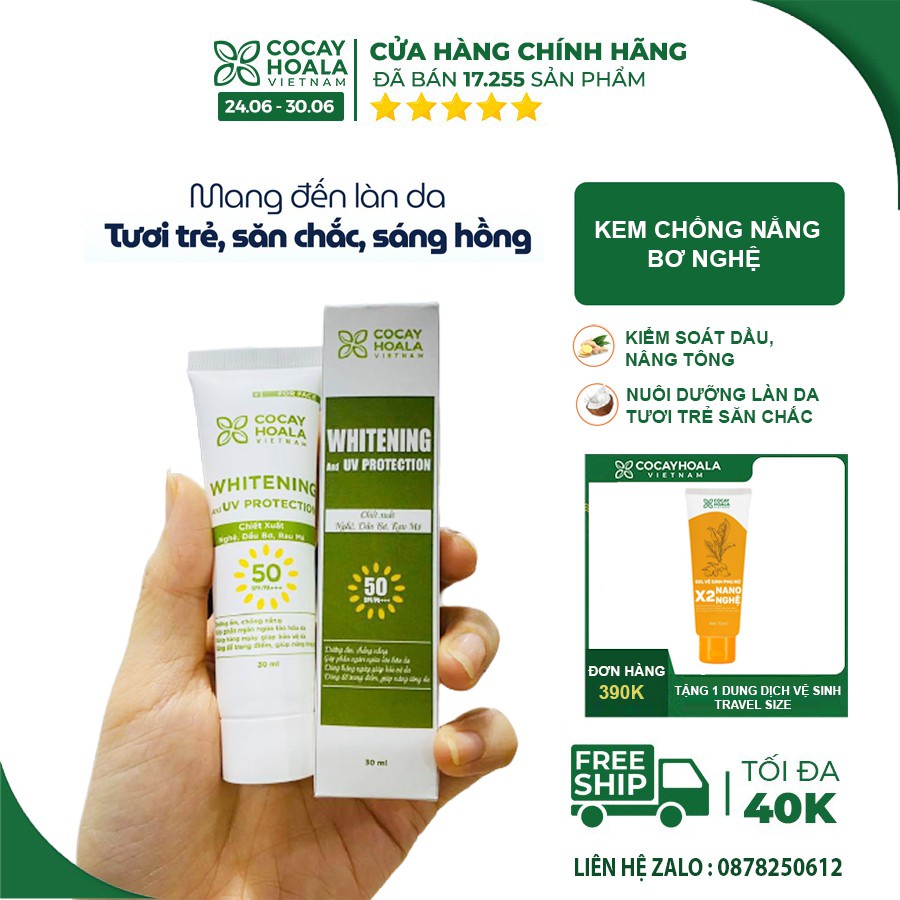 Kem bơ nghệ 🍃FREESHIP🍃 Kem trang điểm chống nắng nâng tone da, thay thế kem nền [kem makeup]