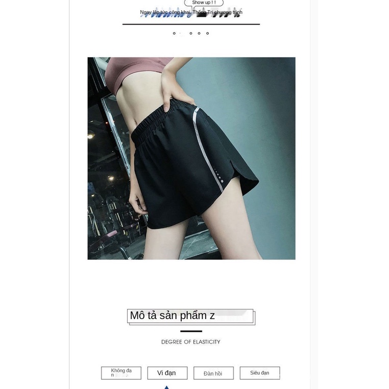 Thể Thao Màu Đỏ Chạy Thể Dục Thể Thao Quần Short Nữ Chống Ánh Sáng Giả Bao Gồm Lót Lỏng Lẻo, Thoáng Khí, Nhanh Chóng Làm Khô Quần Yoga | BigBuy360 - bigbuy360.vn