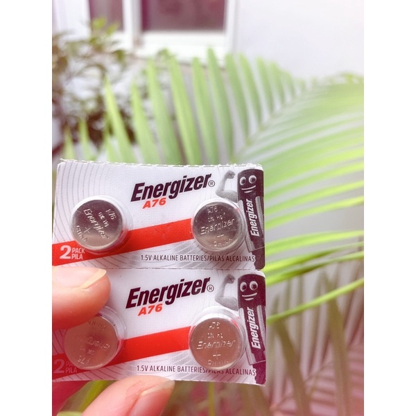 vỉ 2 viên pin cúc áo energizer A76 1.5V