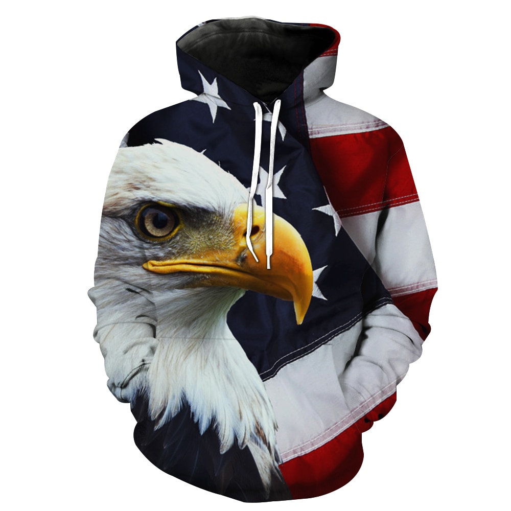 Áo Hoodie In Hình Chim Đại Bàng 3D Vui Nhộn