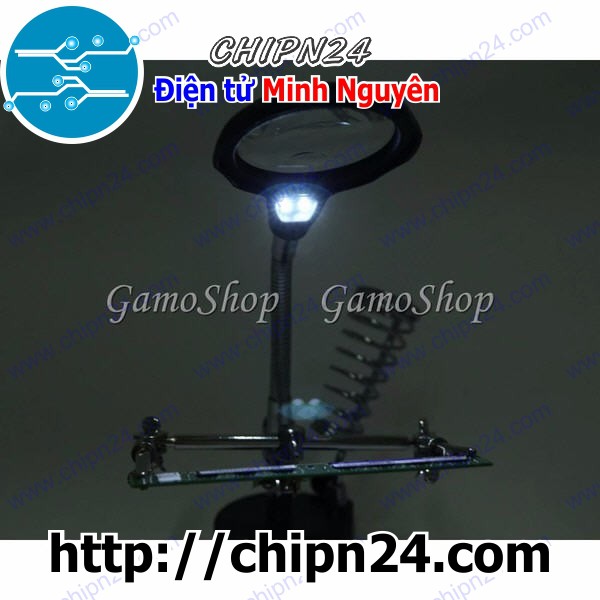 [1 BỘ] Dụng cụ giữ mạch có kính lúp