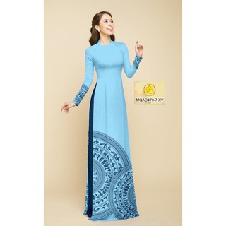 Vải Áo Dài Tằm Ý Trống Đồng