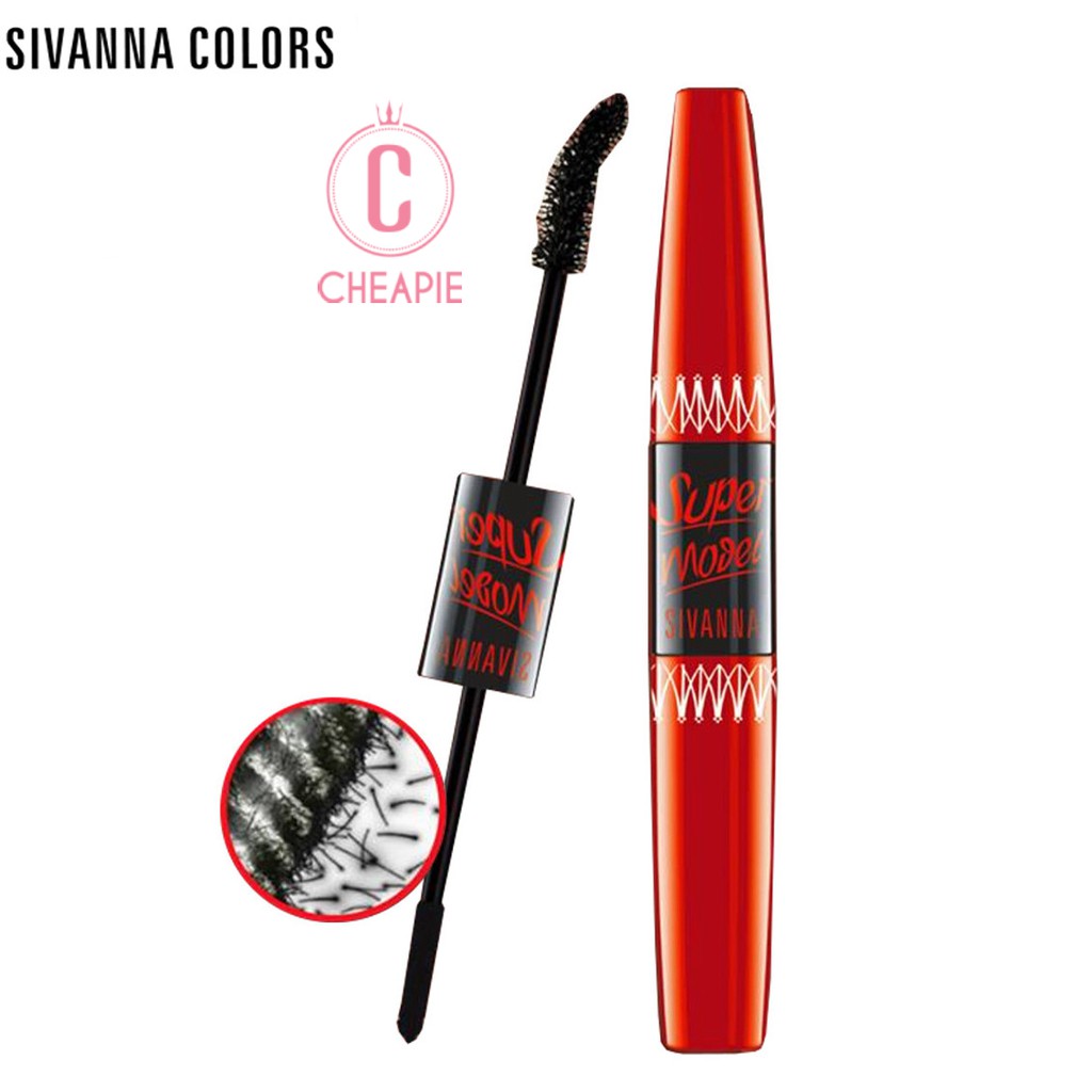 Mascara 2 đầu Sivanna Super Model 5X Long deep