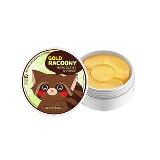 Mặt nạ dưỡng mắt giảm quầng thâm, chống lão hóa Secret Key Gold Racoony Hydrogel Eye & Spot Patch (90 miếng)