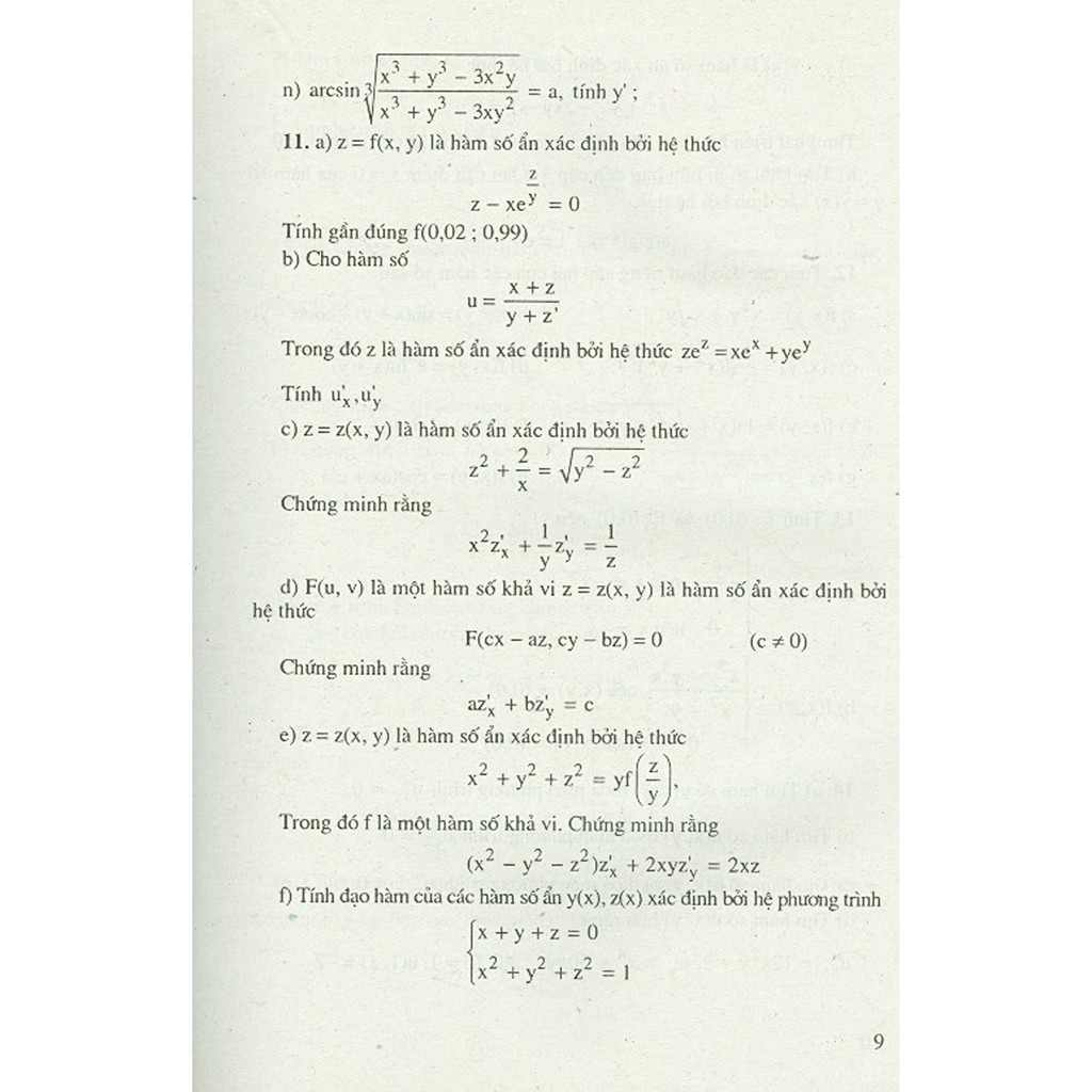Sách - Bài Tập Toán Cao Cấp - Tập 3 - Phép Tính Giải Tích Nhiều Biến Số