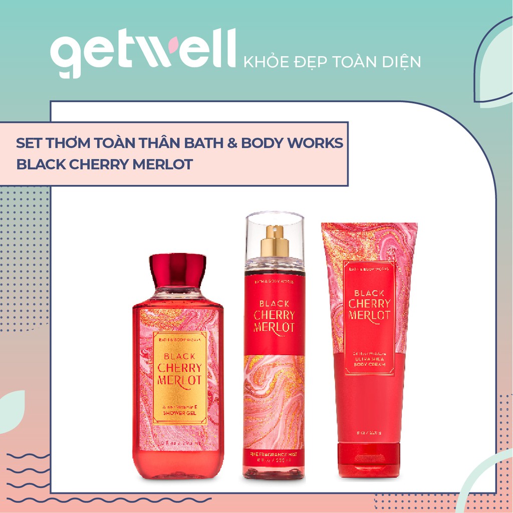 Black Cherry Merlot | Sản Phẩm Gel Tắm Dưỡng Thể Xịt Thơm Toàn Thân Bath & Body Works | BigBuy360 - bigbuy360.vn