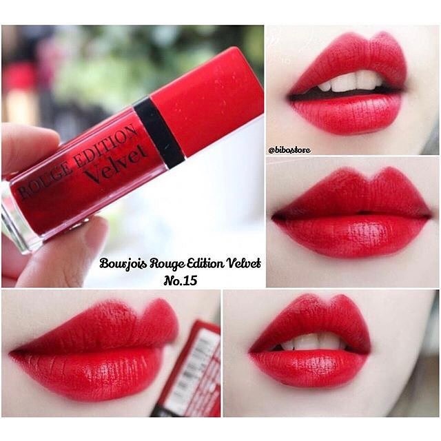 Son lì Bourjois Rouge Edition Velvet 15 Red-Volution - màu đỏ thuần