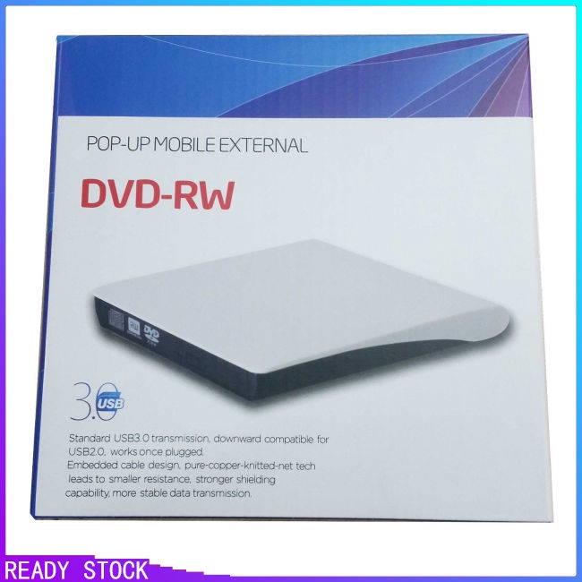 PG【COD】Ổ đĩa ngoài CD DVD RW ROM USB 3.0 chuyên dụng cho laptop máy tính