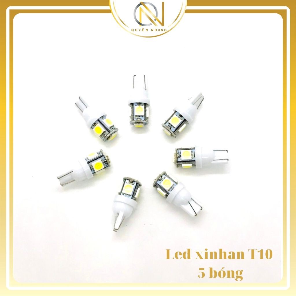 Bóng LED T10 Đèn Xi Nhan Bi Cầu ,Đèn Demi Xe Máy ôTô _ Giá 1 Bóng