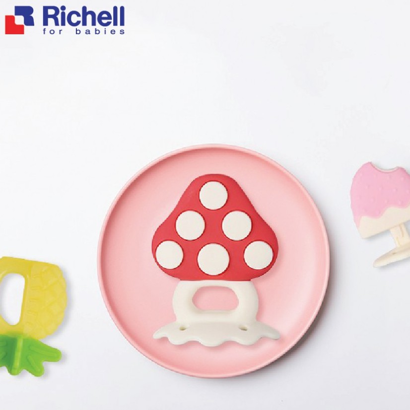 [Mã FMCGMALL - 8% đơn 250K] Gặm nướu Silicone Richell có hộp